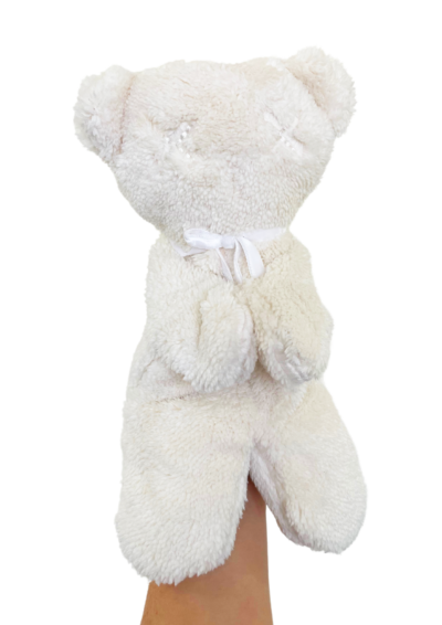 Snuggles Puppet- Milky White - Image 4